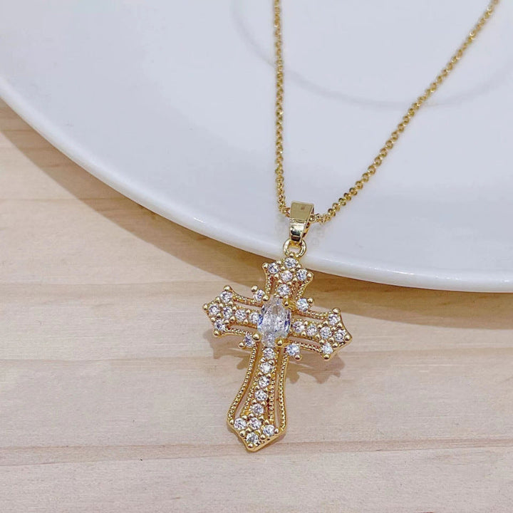 Creative Cross Pendant Necklace