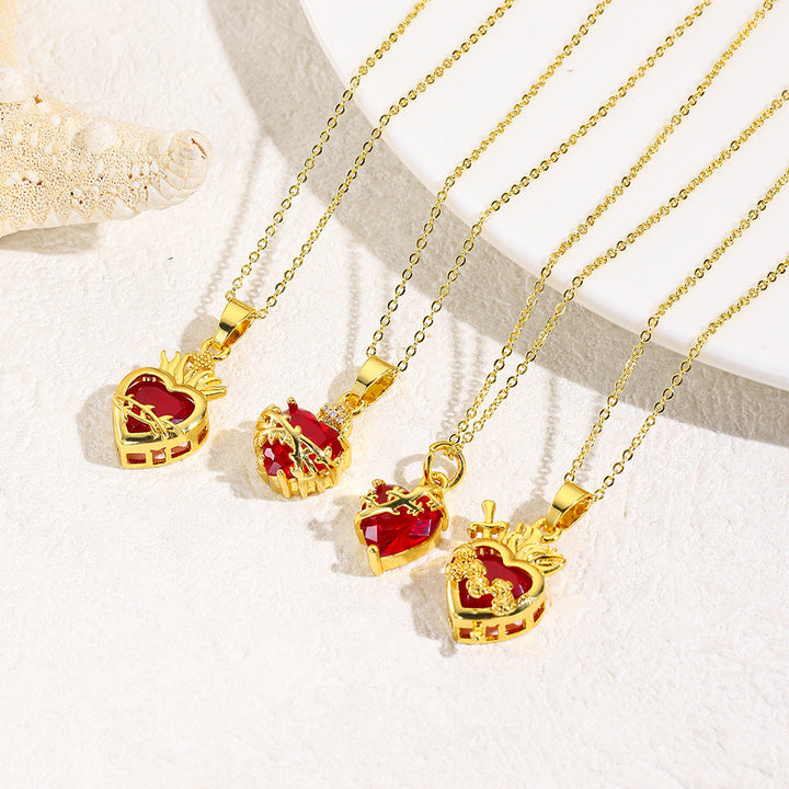 Jesus Heart Necklace