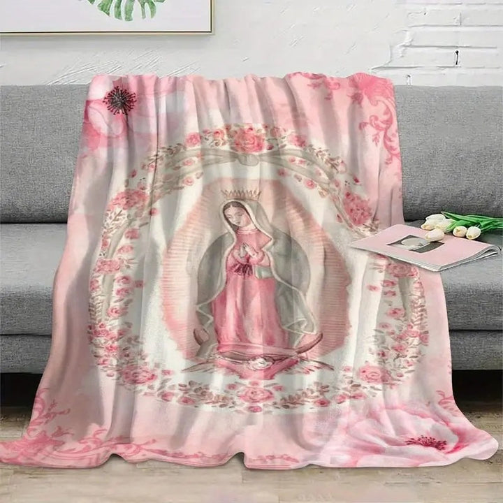 Virgin Mary Flannel Blanket