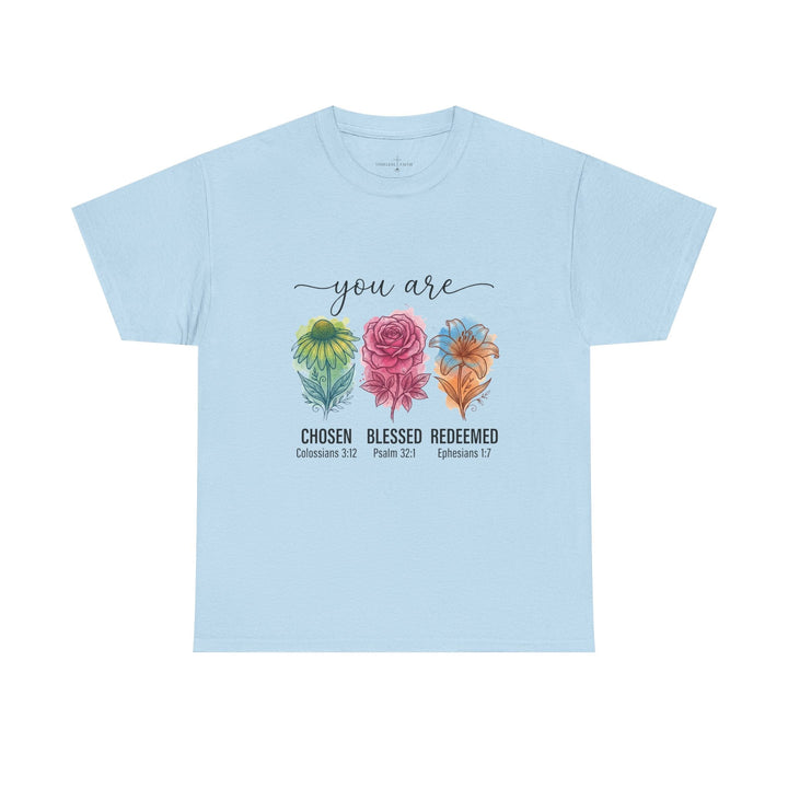CHOSEN BLESSED REDEEMED TEE