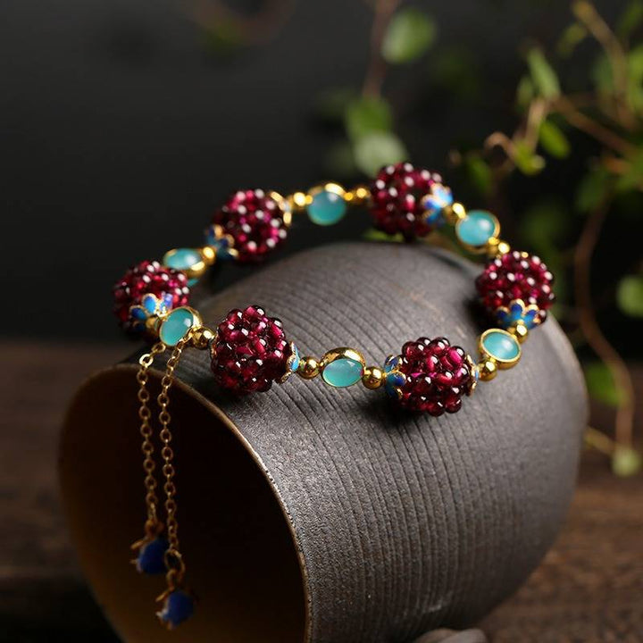 Natural Stone Bead Bracelet