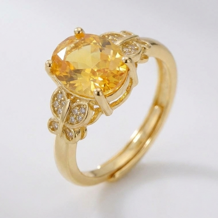 Gold Sunrise Ring - (Adjustable)