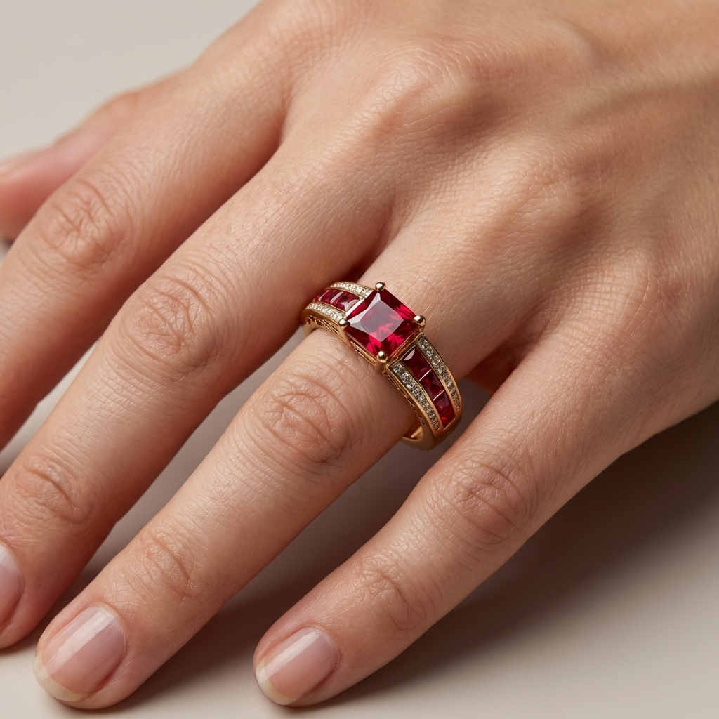 Crimson Ruby Ring