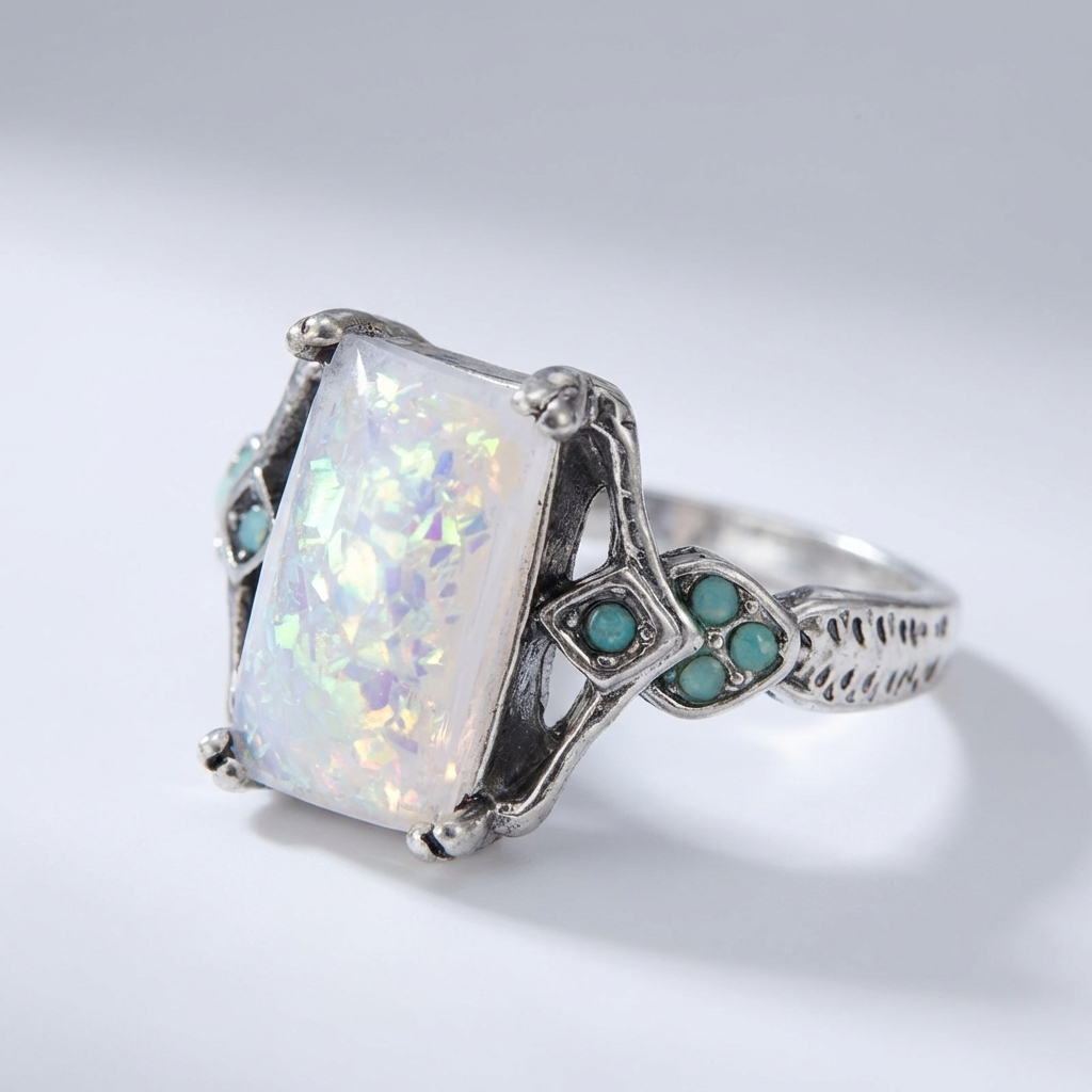Aurora Opal Ring
