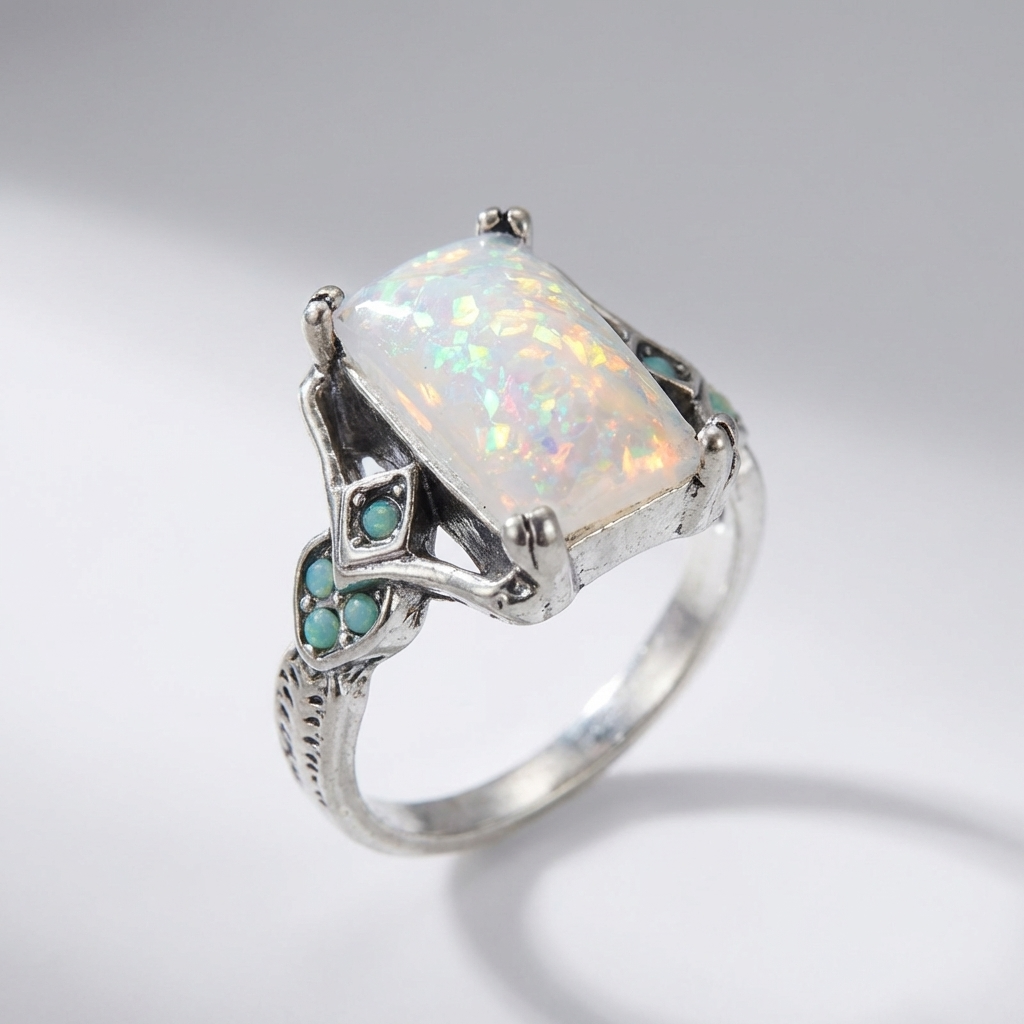 Aurora Opal Ring