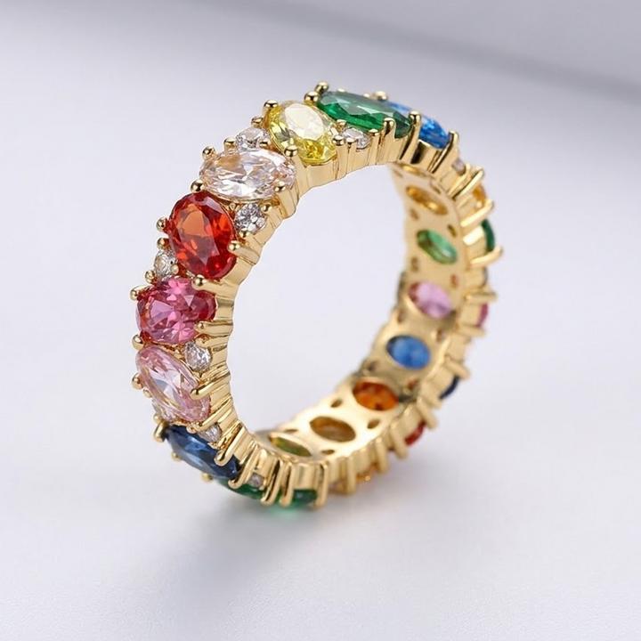 Rainbow Zirconia Ring
