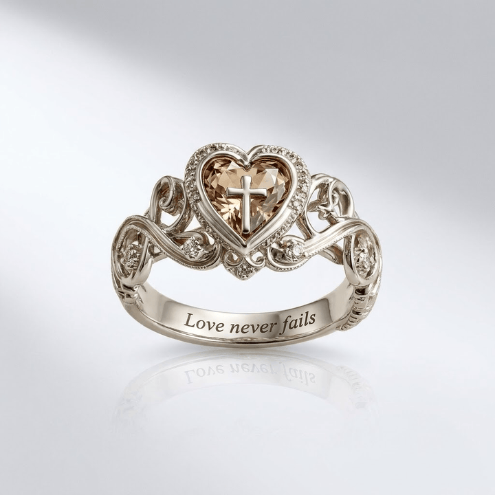 LOVE NEVER FAILS RING