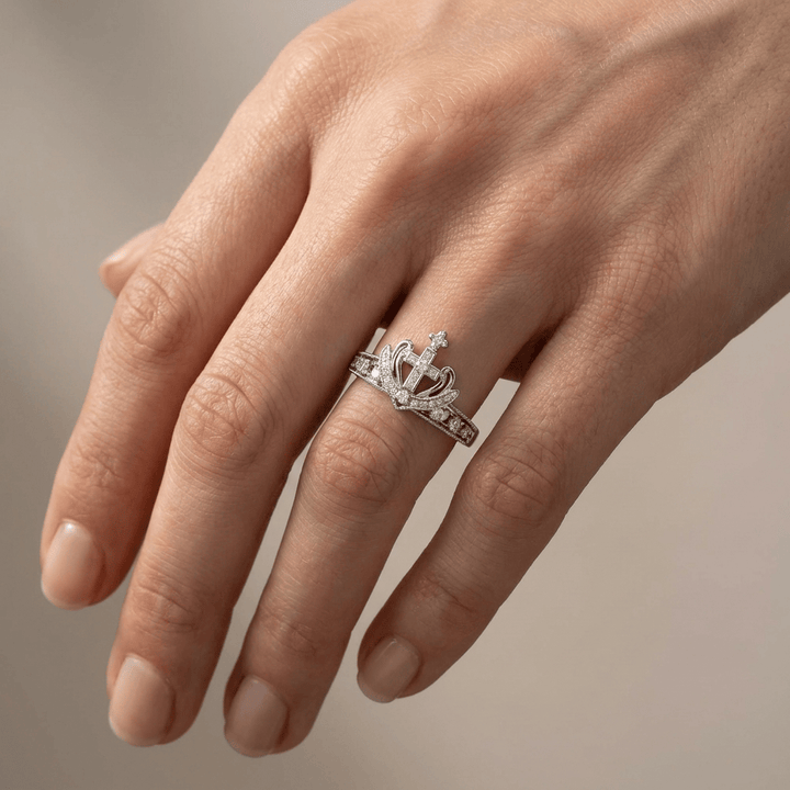 I AM DAUGHTER OF THE KING SILVER RING