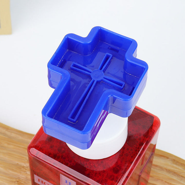 Cross Shape Foaming Hand Soap Dispenser Bottle 500ml with Soap Liquid