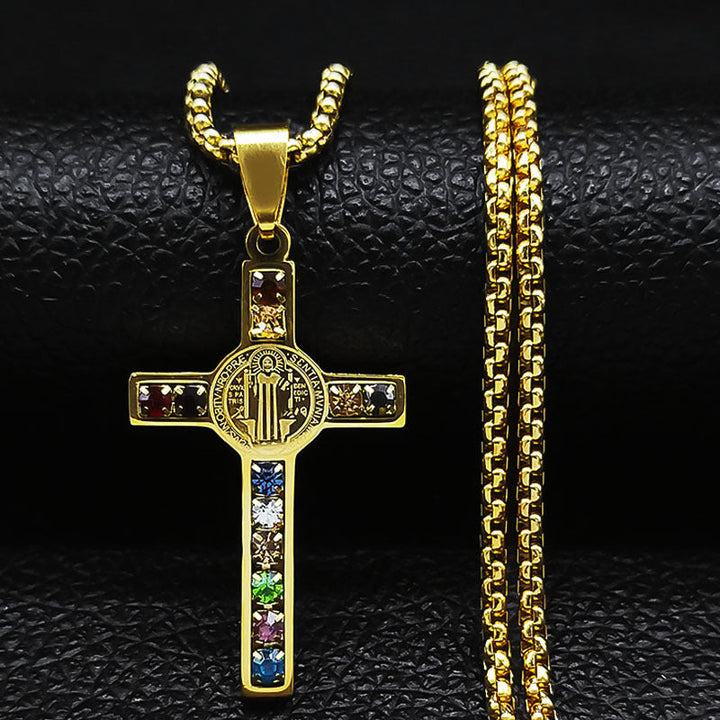 Men's Titanium Steel Cross Necklace