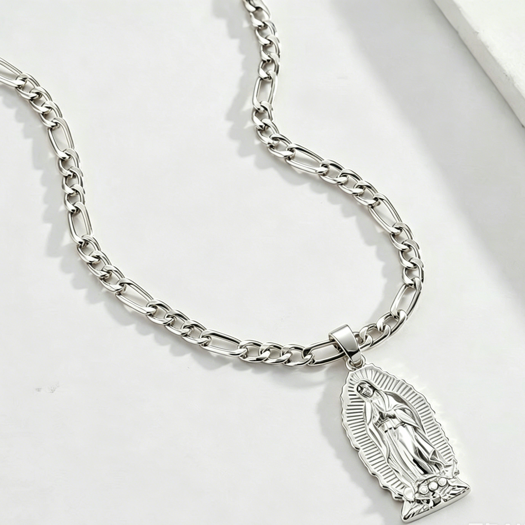 Virgin Mary Faith Pendant Necklace