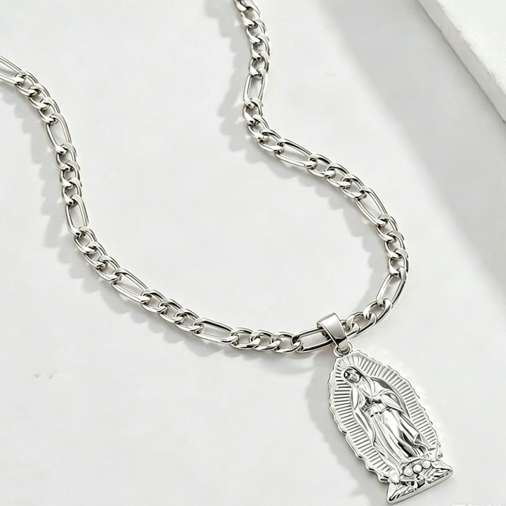 Virgin Mary Faith Pendant Necklace