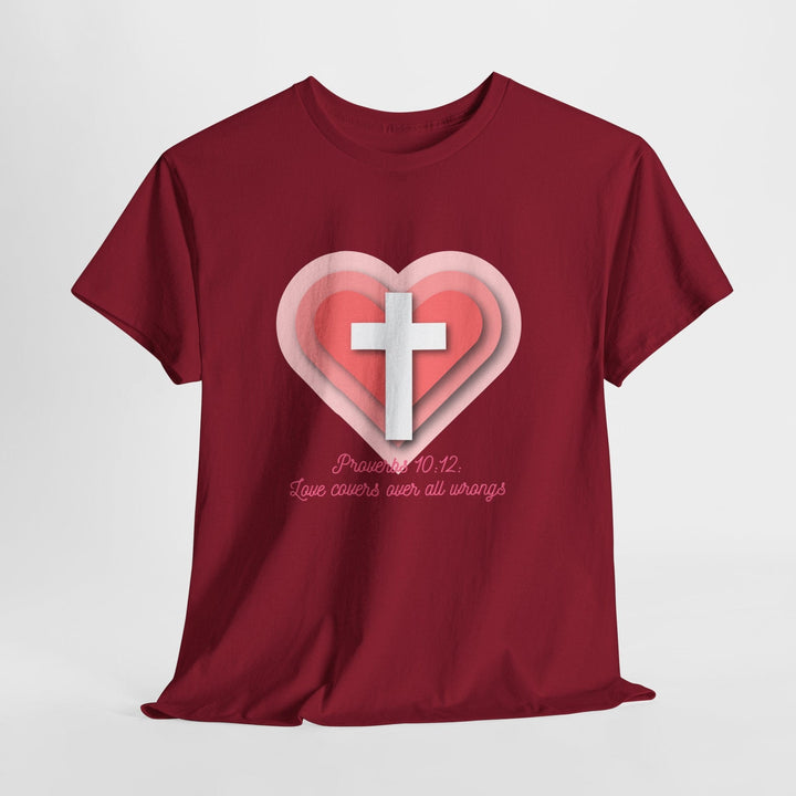 LOVE COVERS ALL WRONGS TEE