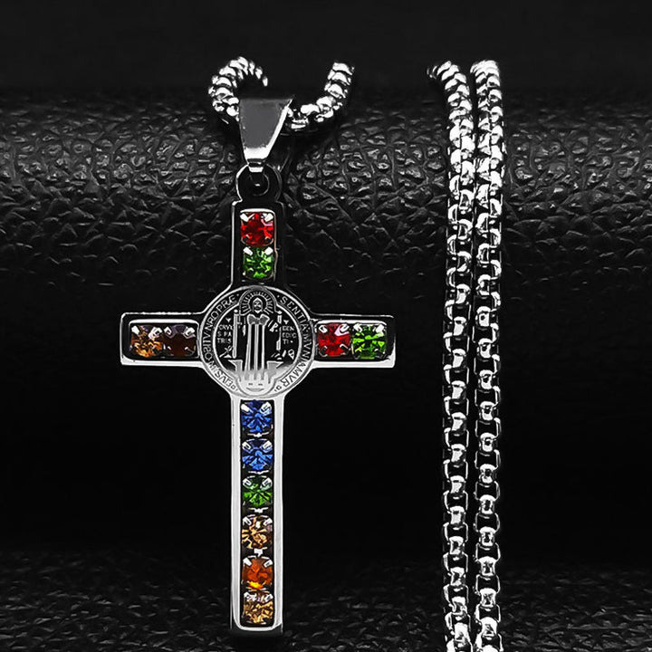 Men's Titanium Steel Cross Necklace