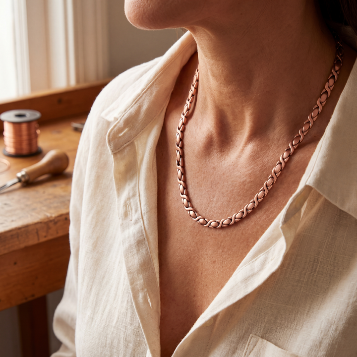 Ovia Copper Jewellery Cedar Copper Necklace