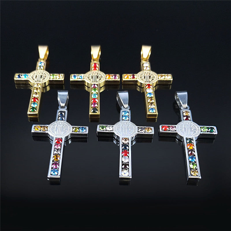 Men's Titanium Steel Cross Necklace