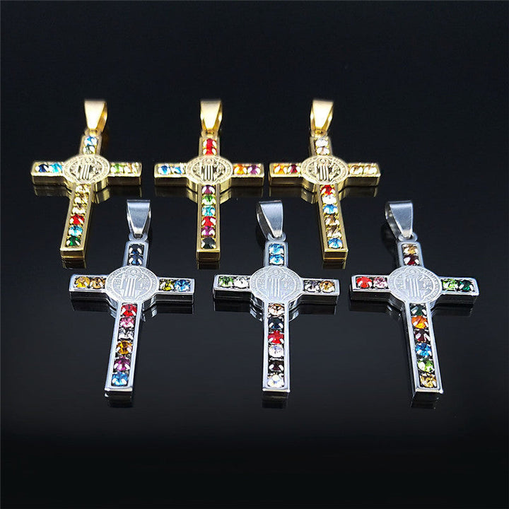 Men's Titanium Steel Cross Necklace