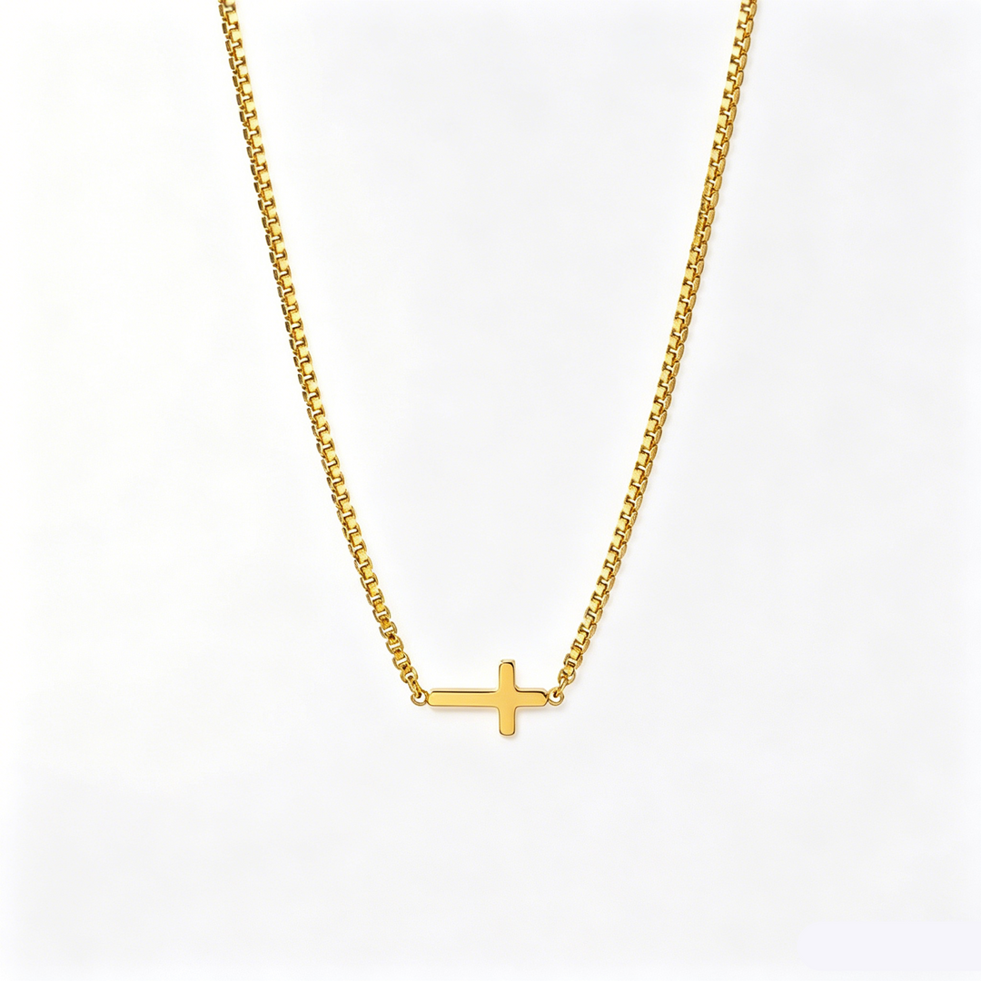 Dainty trendy small titanium steel cross jewelry