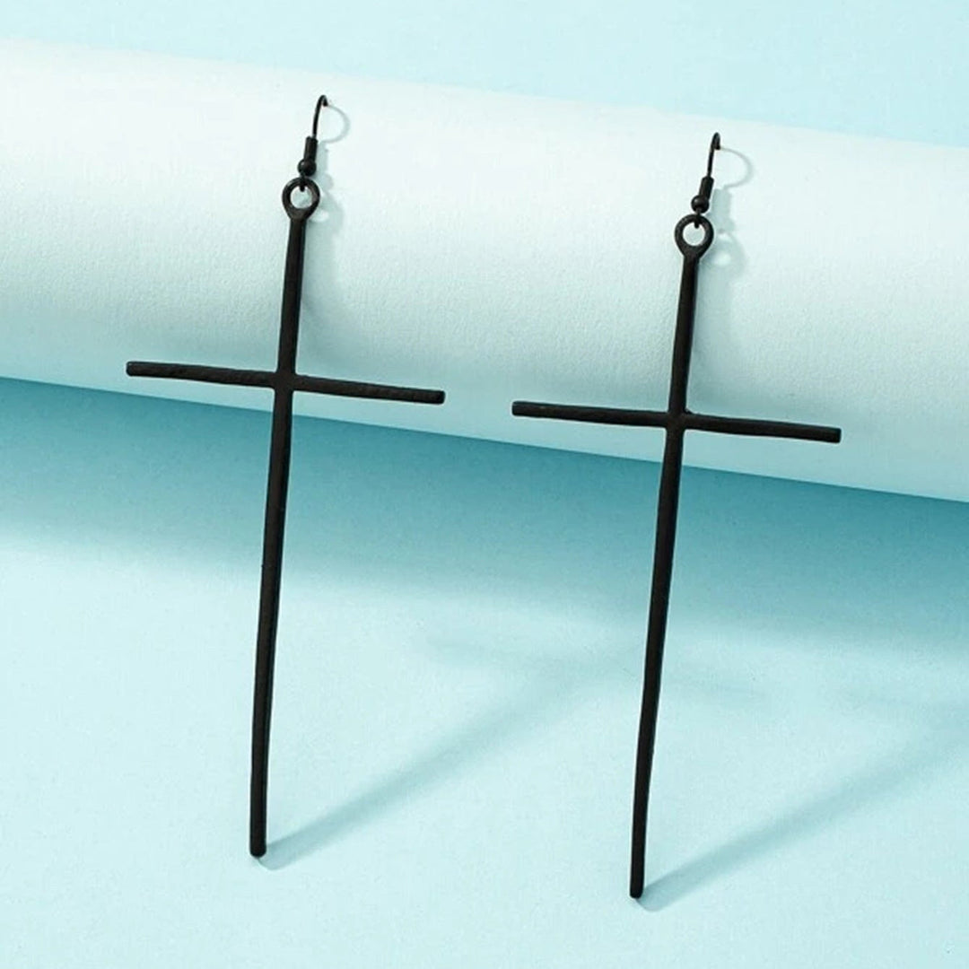 Luxury Cross Pendant Earrings