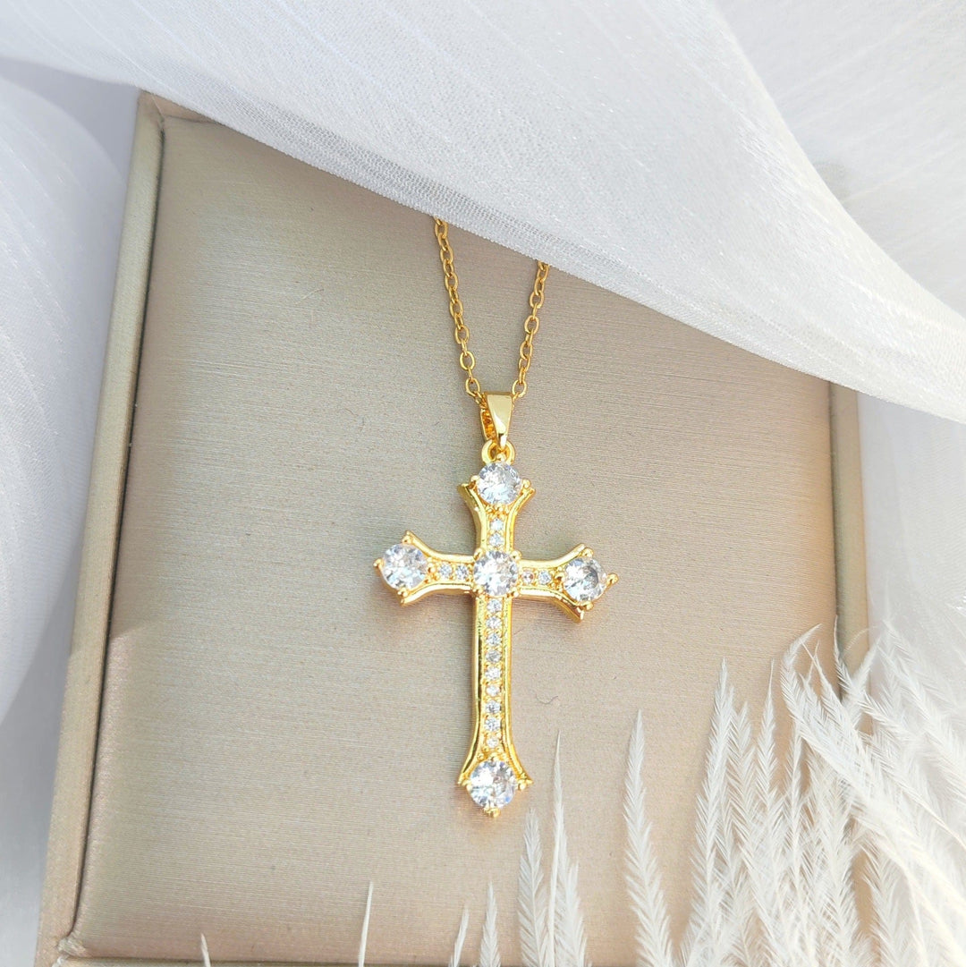 LUXURY LIGHT CROSS NECKLACE