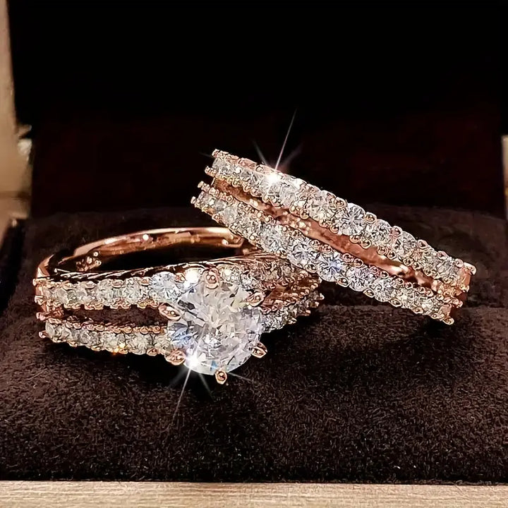 Gold Stacked Ring Set
