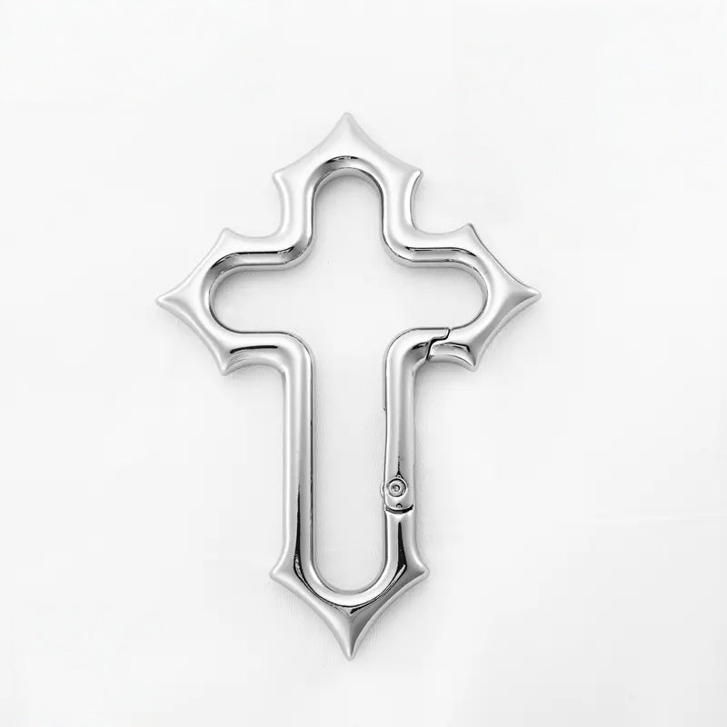 Gothic Cross Carabiner Keychain
