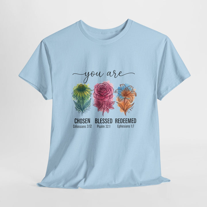 CHOSEN BLESSED REDEEMED TEE