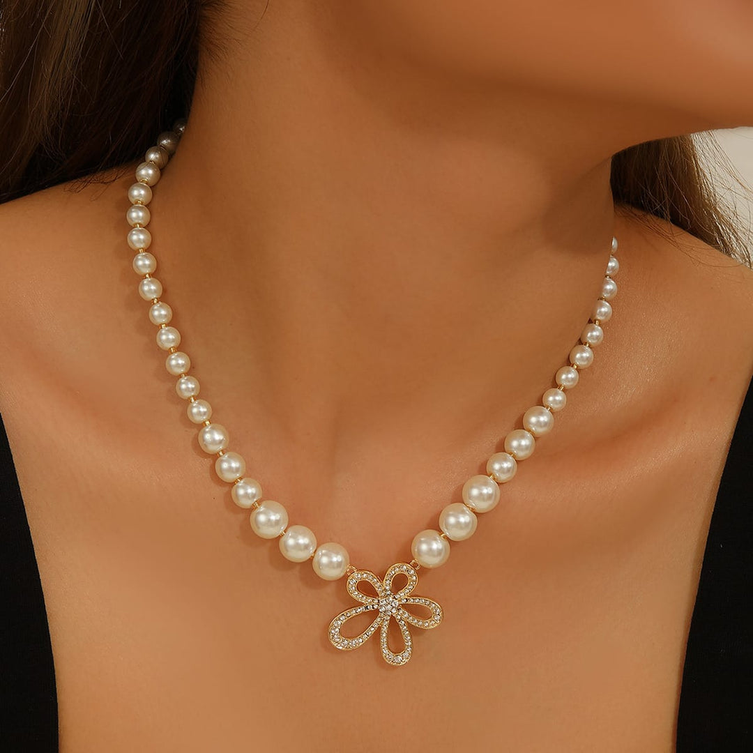Pearl Garden Charm Necklace