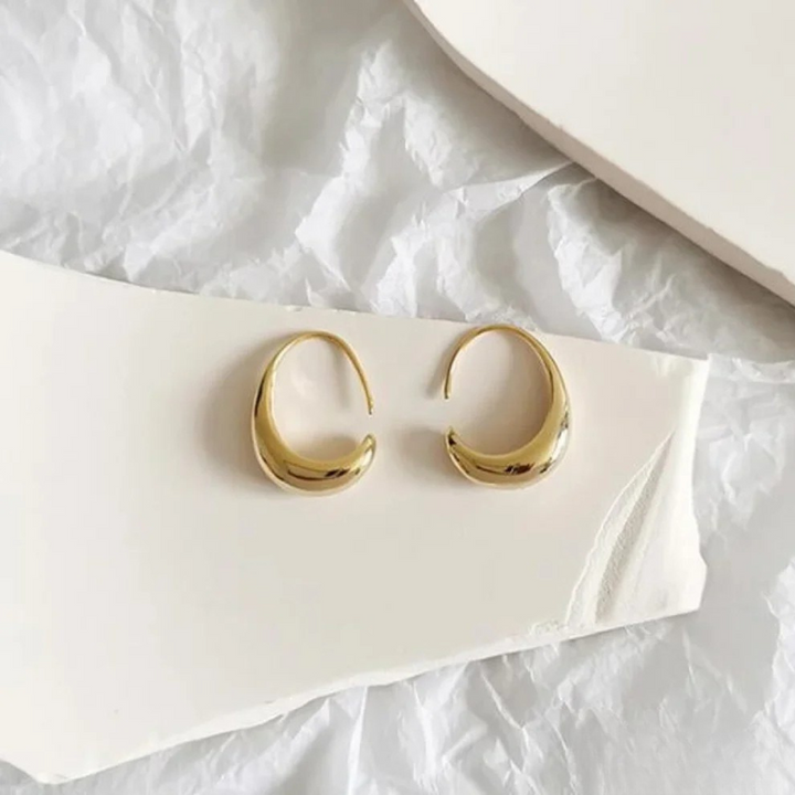 Gold and Silver Drop Earrings