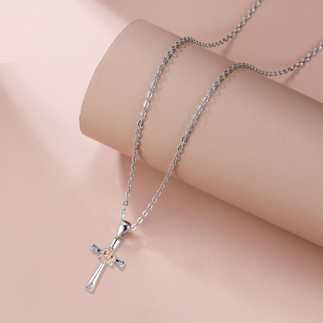 INFINITY FAITH CROSS NECKLACE