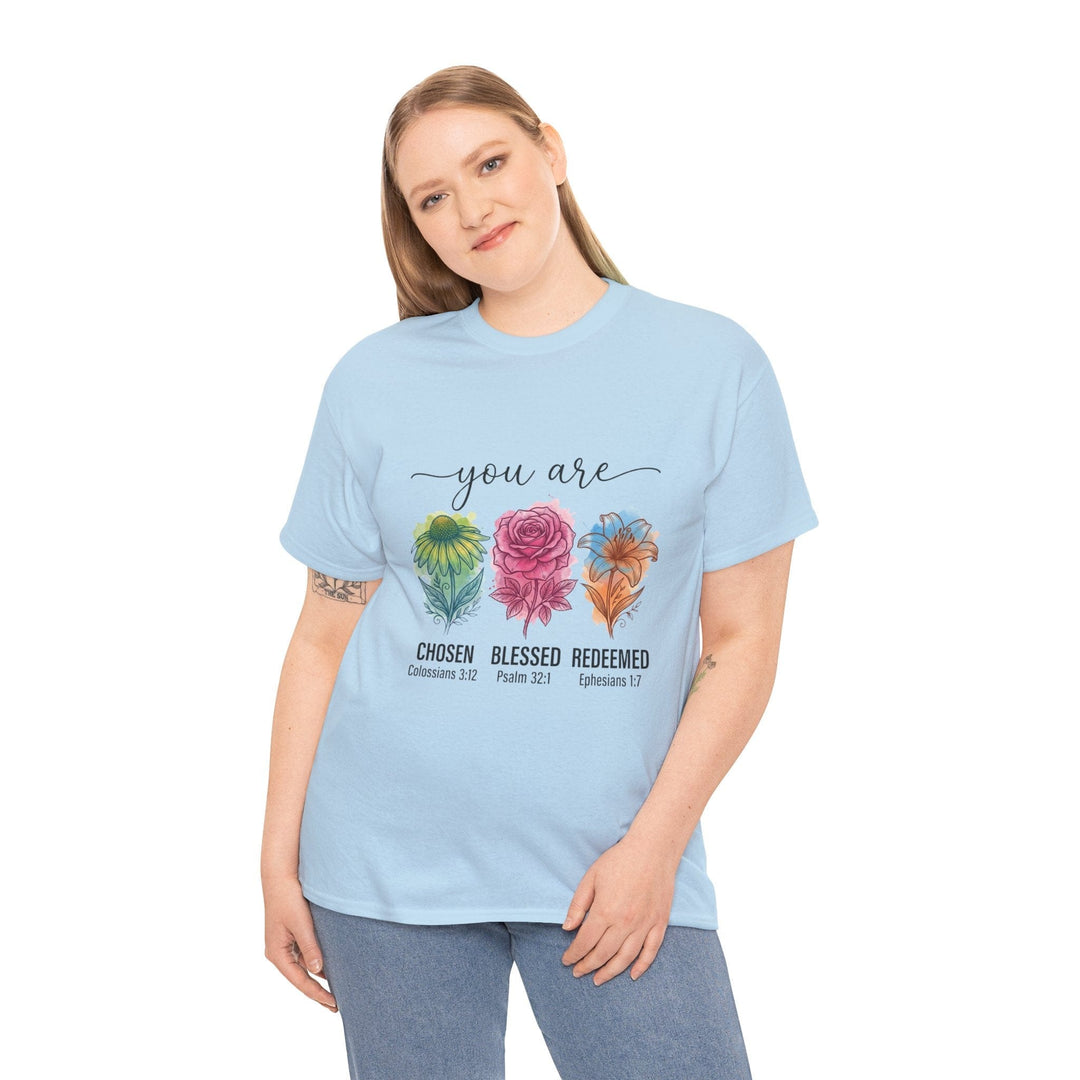 CHOSEN BLESSED REDEEMED TEE