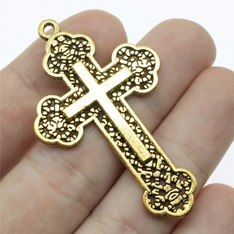 5-Pack Cross Charms Set DIY Jewelry