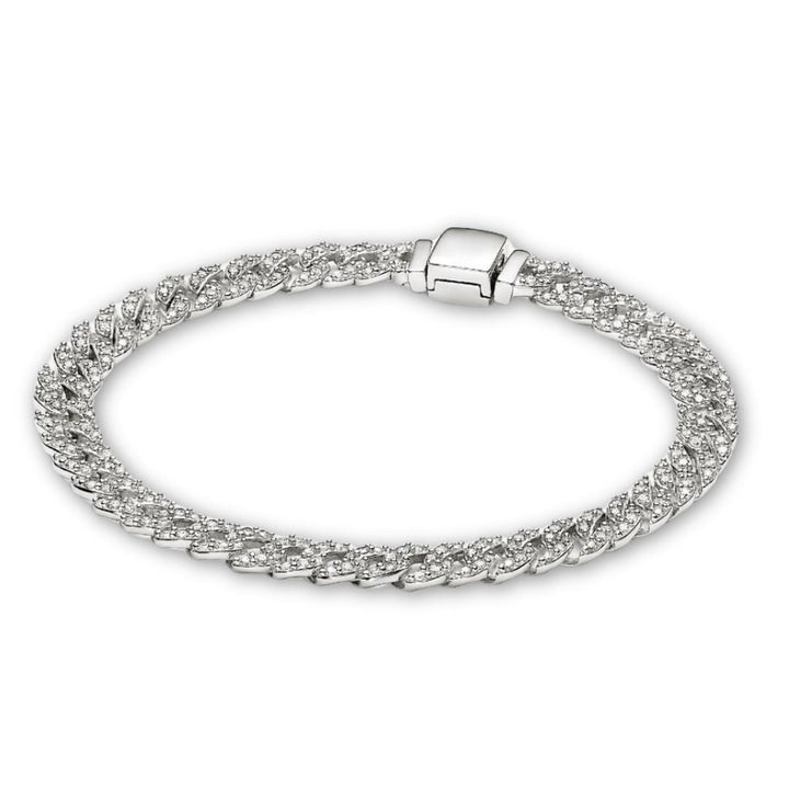 Gold Moissanite Cuban Bracelet