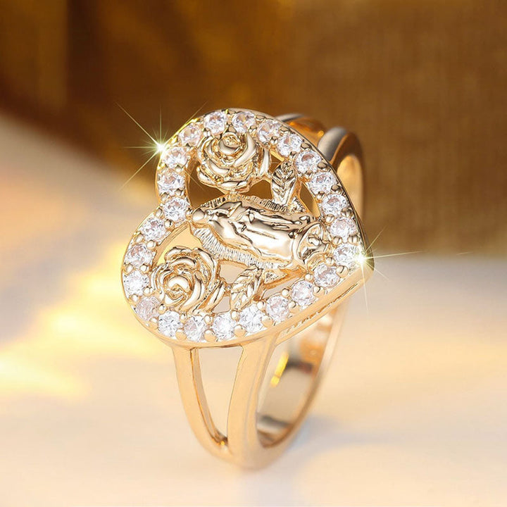 Virgin Mary Heart Ring