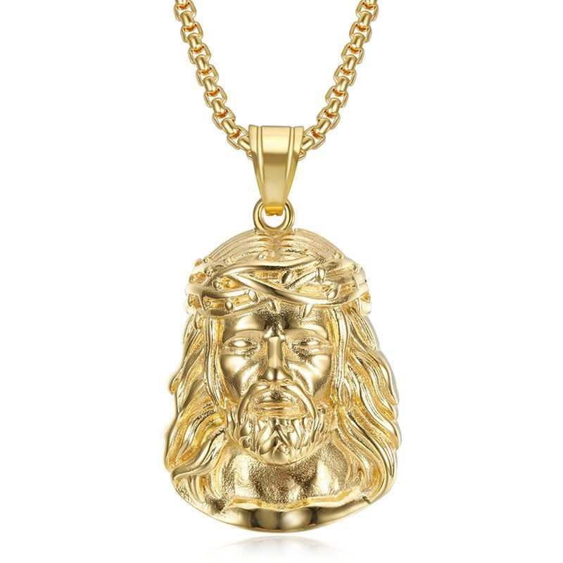 Jesus Pendant Necklace for Men