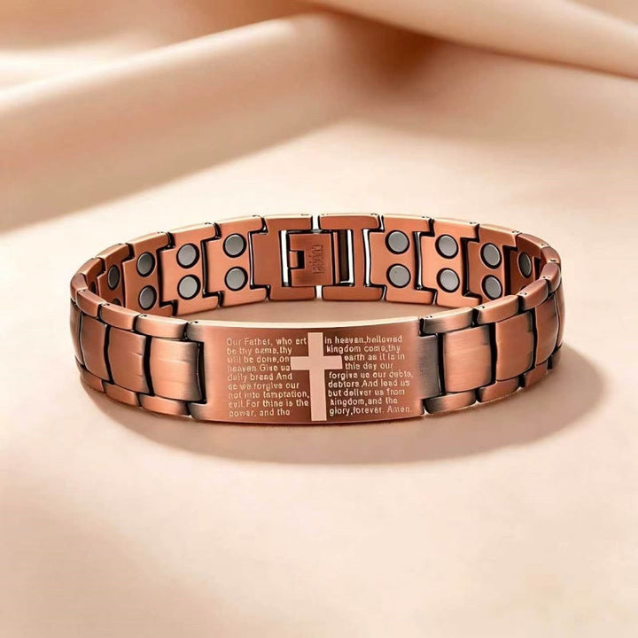 Brass Magnet Cross Bracelet