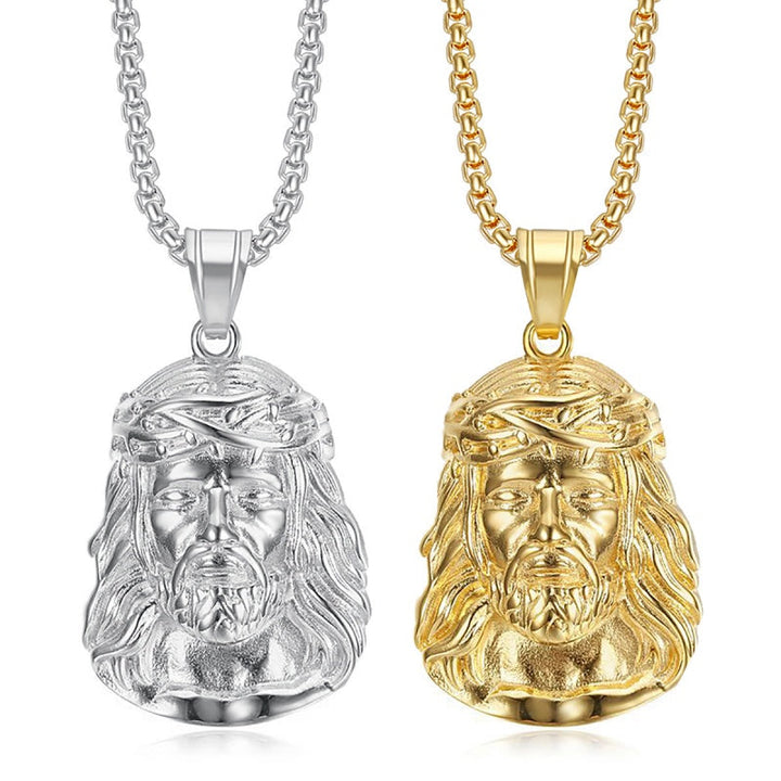 Jesus Pendant Necklace for Men