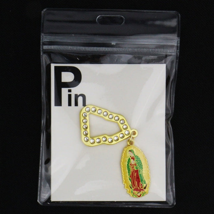 Virgin Mary Metal Hat Pin Enamel Style
