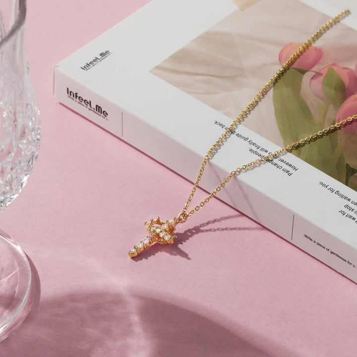 Crowned Faith Cross Necklace