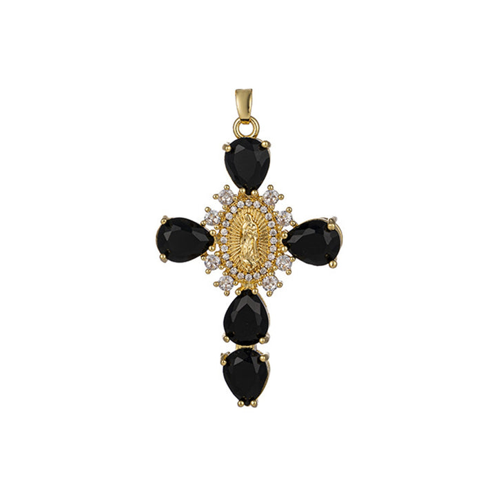 Virgin Mary Cross Necklace with Unique