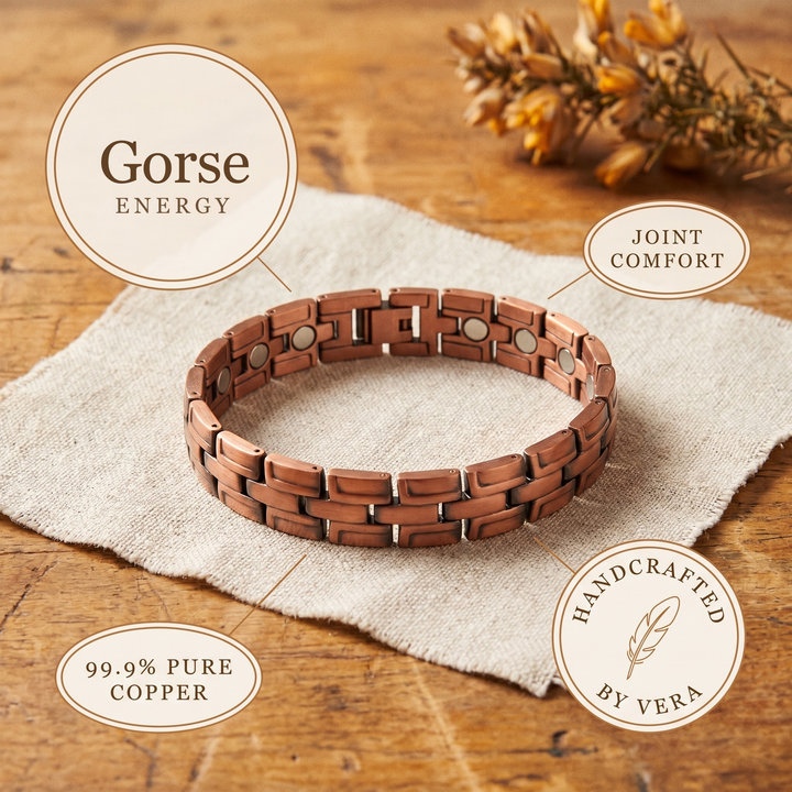 Ovia Copper Jewellery Gorse Men's Copper Bracelet