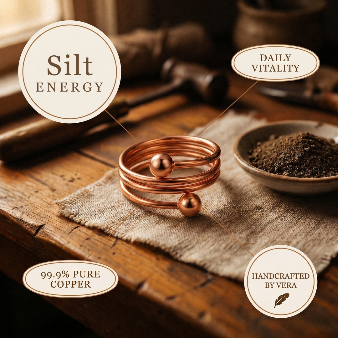 Ovia Copper Jewellery Silt Copper Ring
