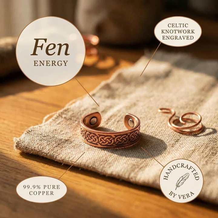 Ovia Copper Jewellery Fen Copper Ring