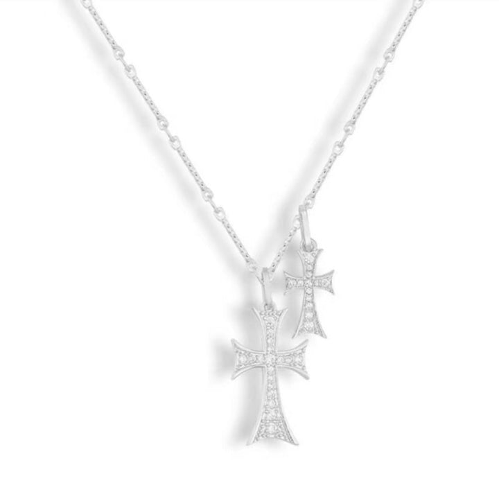 Sparkling Crystal Cross Necklace