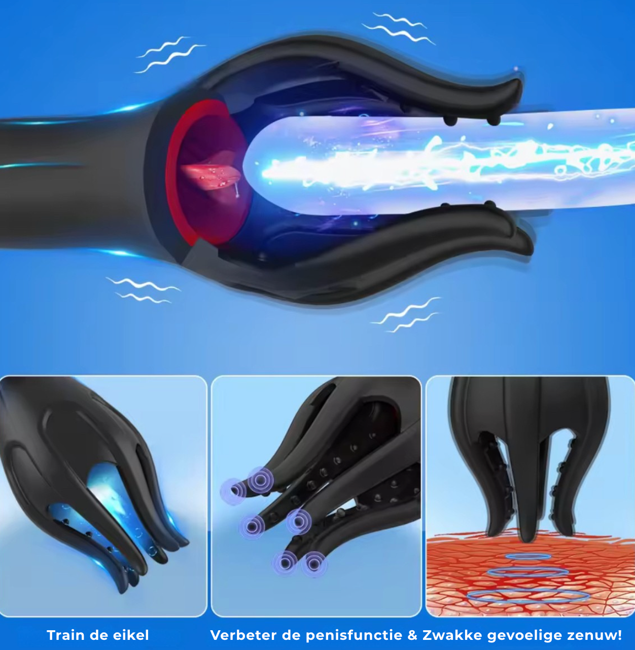 The Shockwave 3-In-1 | Wetenschappelijk Bewezen Stimulatie