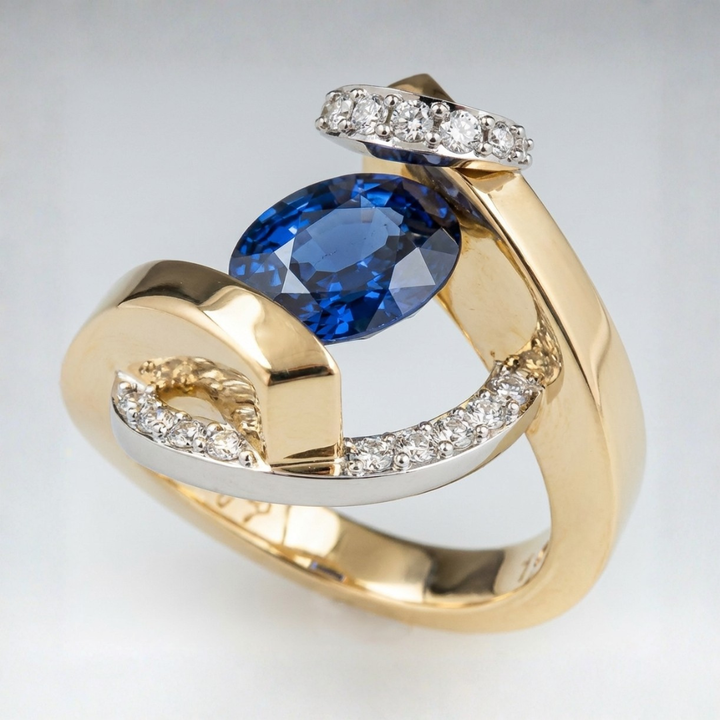 Blue Orbit Ring