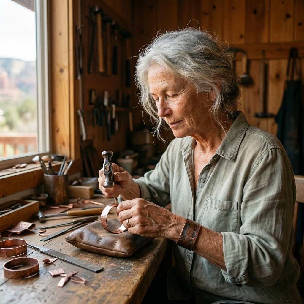 Ovia Copper Jewellery Vine Copper Bracelet