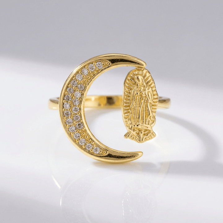 SILVER FAITH TRINITY RING - (ADJUSTABLE)