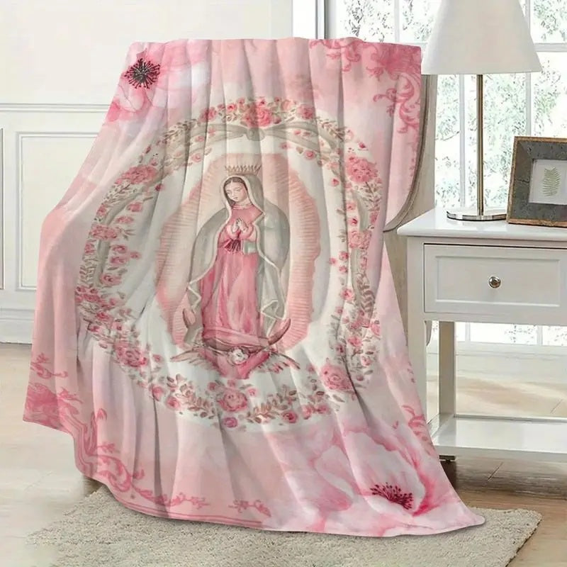 Virgin Mary Flannel Blanket