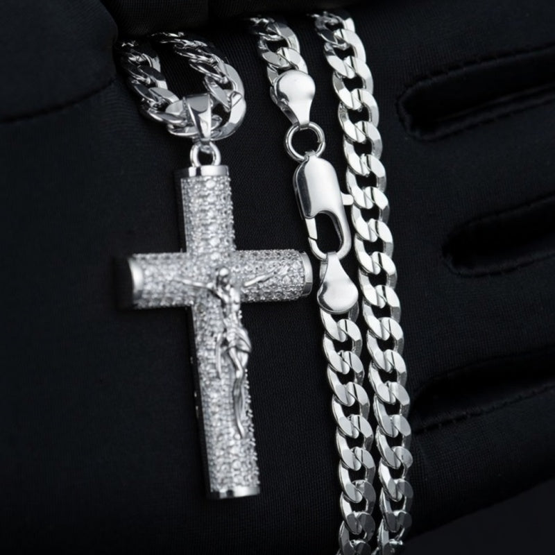 Cuban Figaro Cross Necklace DailyWear